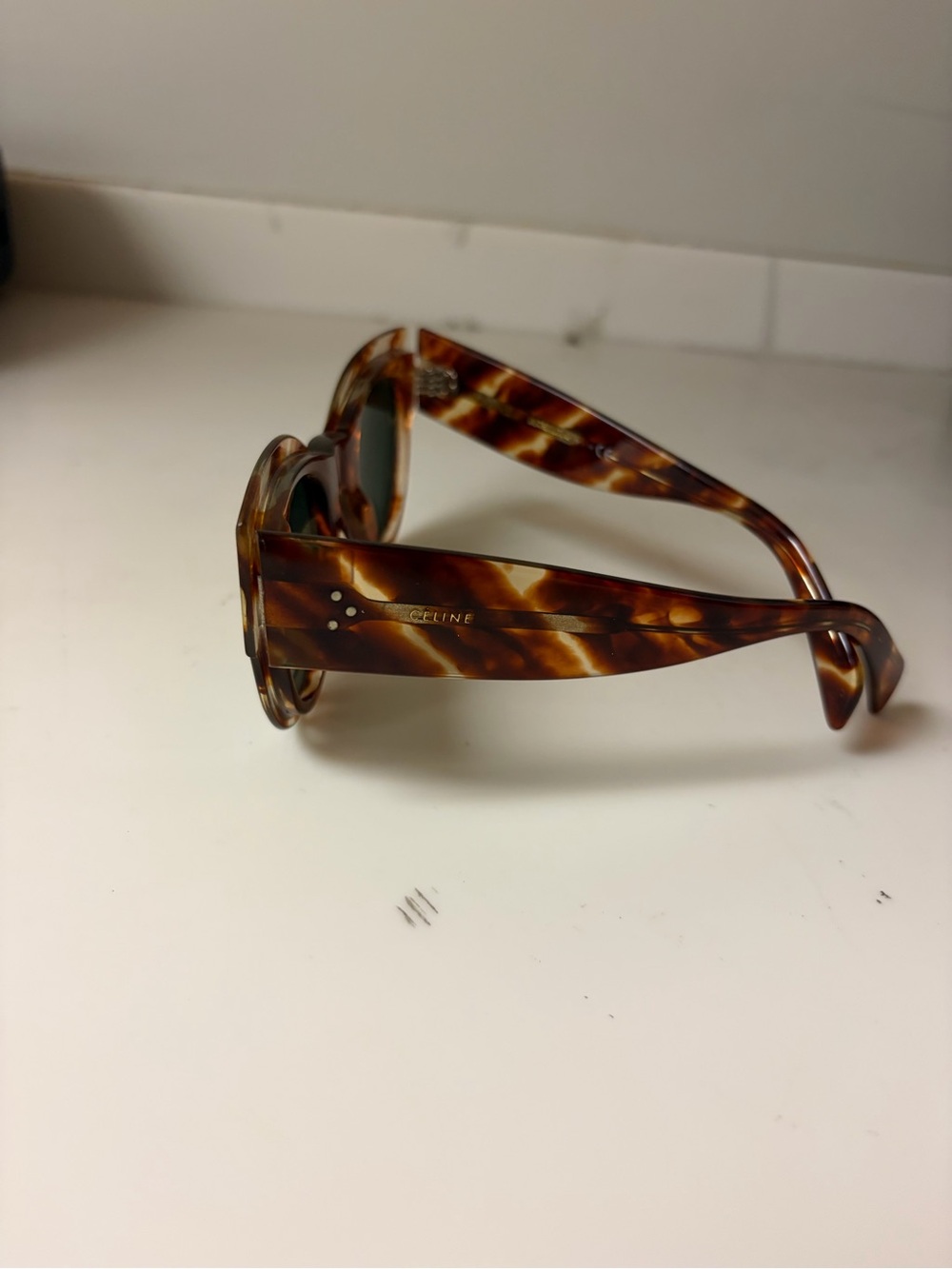 Celine CL4004IN Tortoiseshell Brown Cat-Eye Sunglasses - Picture 2 of 3